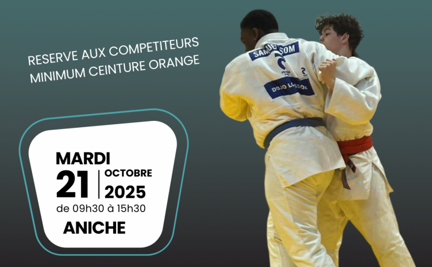 STAGE DEPARTEMENTAL MINIMES ET CADETS ESPOIRS LE 21 OCTOBRE A ANICHE